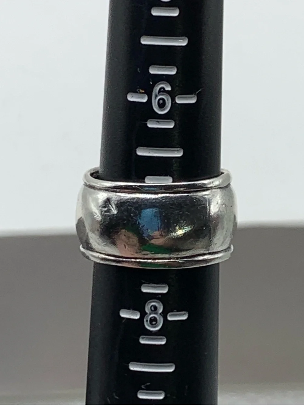 Artisan 96% Silver Wide Dome Ring Size 7 XRF Verified 6.11g